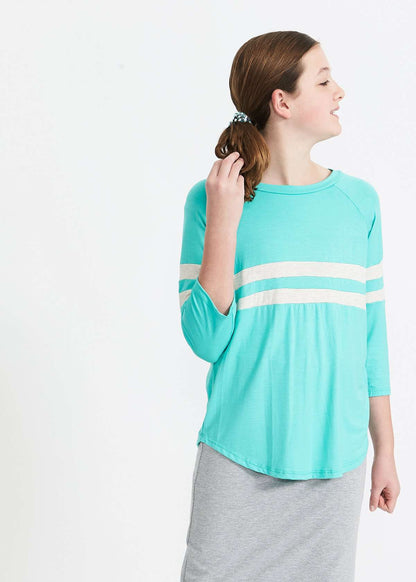 Seastripe Baseball Top - FINAL SALE Tops