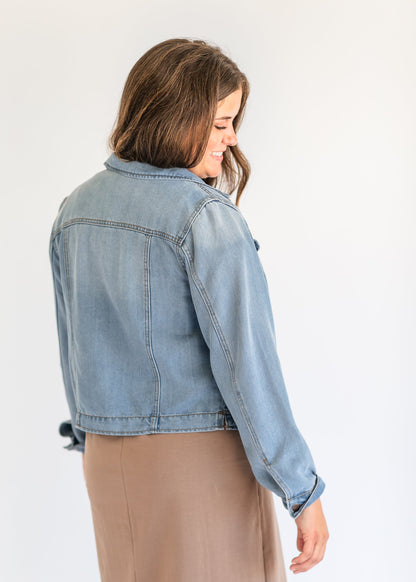 Shea Lightweight Denim Jacket IC Tops