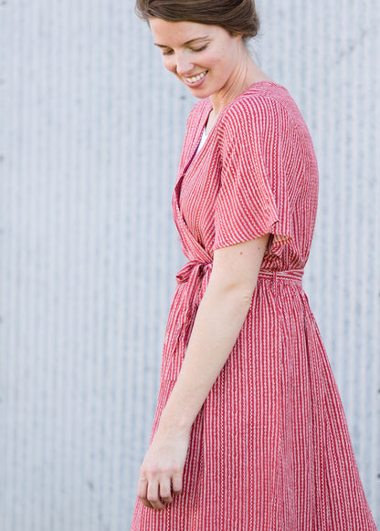 Short Sleeve Wrap Maxi Dress - FINAL SALE Dresses