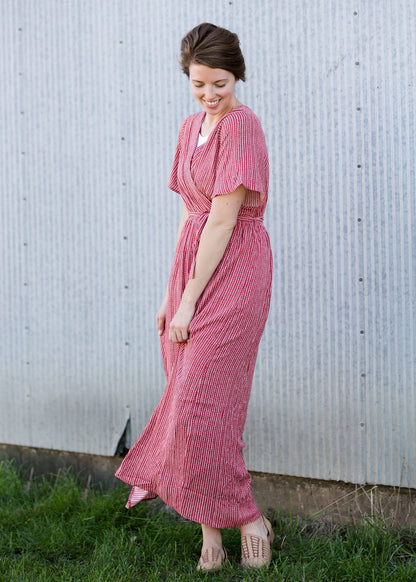 Short Sleeve Wrap Maxi Dress - FINAL SALE FF Dresses