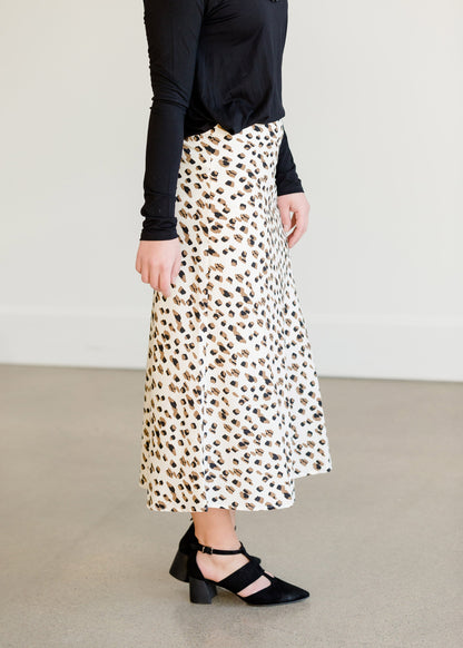 Side Zip Leopard Midi Skirt - FINAL SALE Skirts