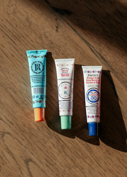 Smith's Rosebud Lip Balm Trio 0.5 oz Tubes Gifts