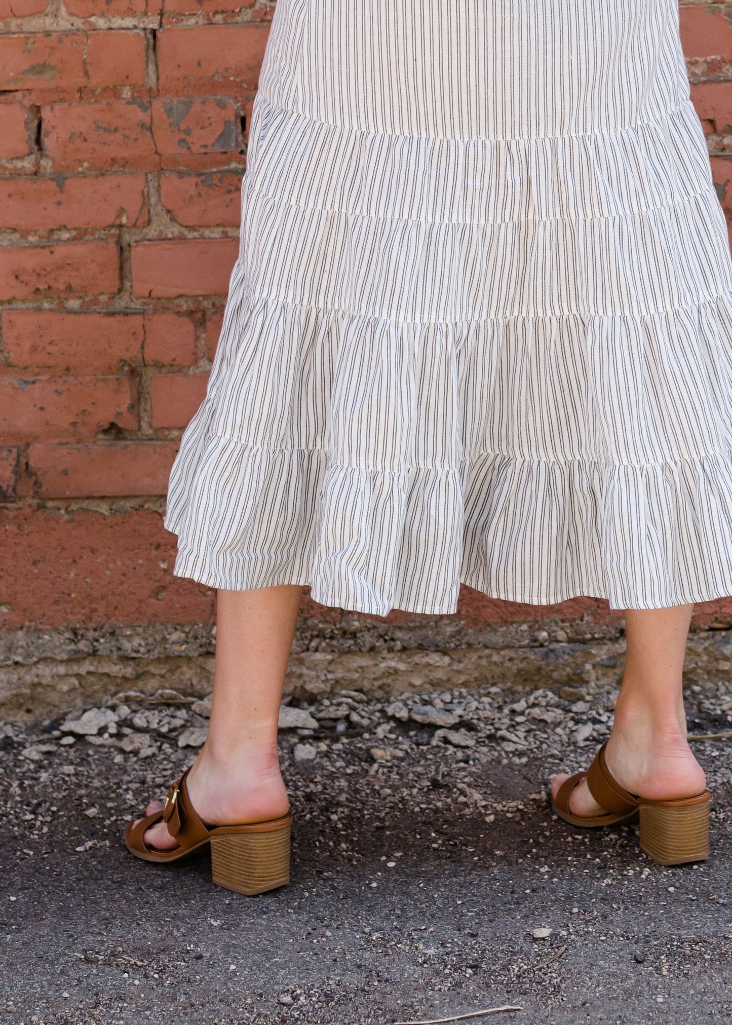 Smocked Waist Striped Maxi Skirt - FINAL SALE Skirts