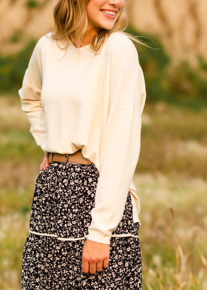 Soft + Classic Ivory Sweater - FINAL SALE Tops