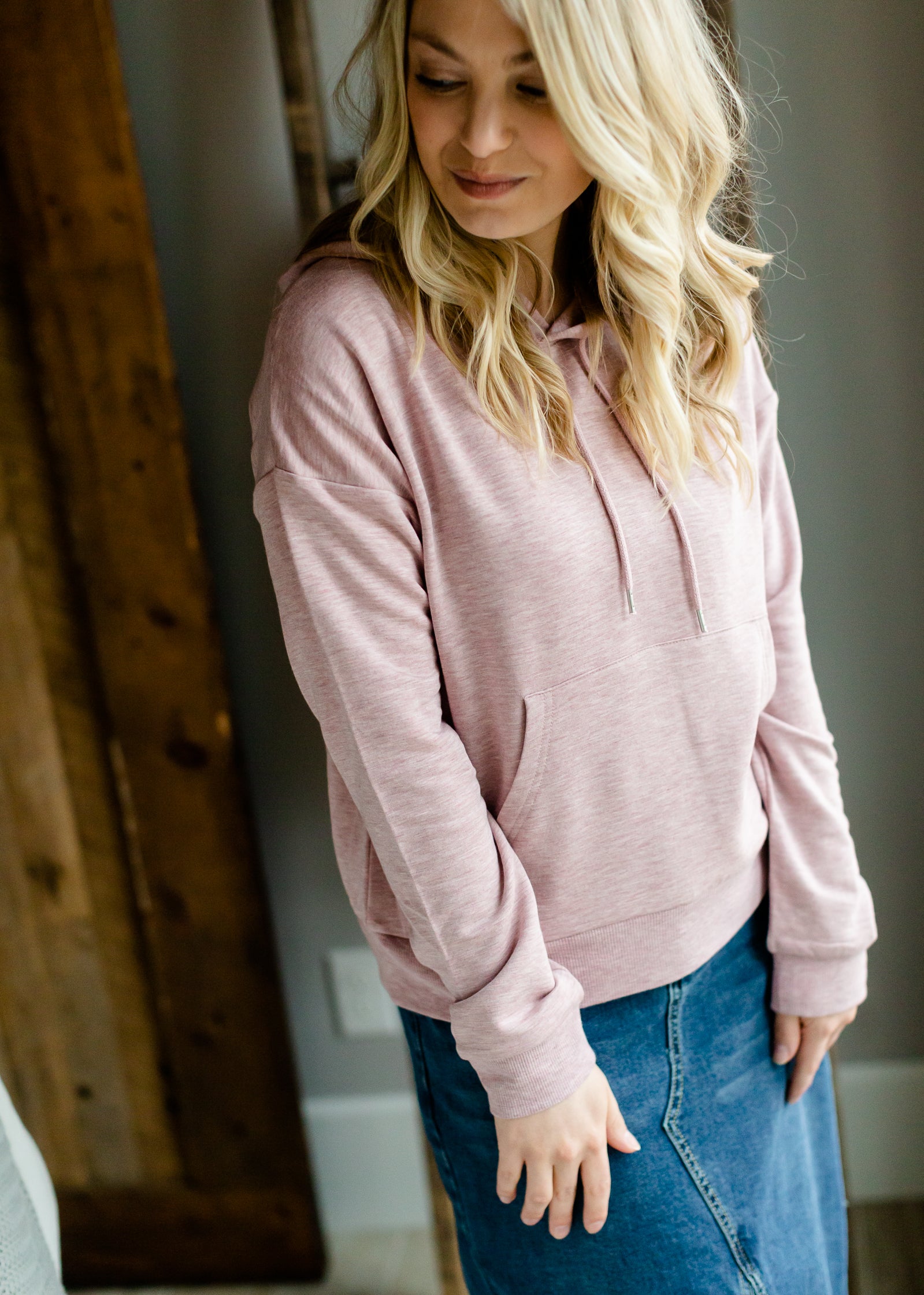 Soft Sangria Hooded Top - FINAL SALE Tops