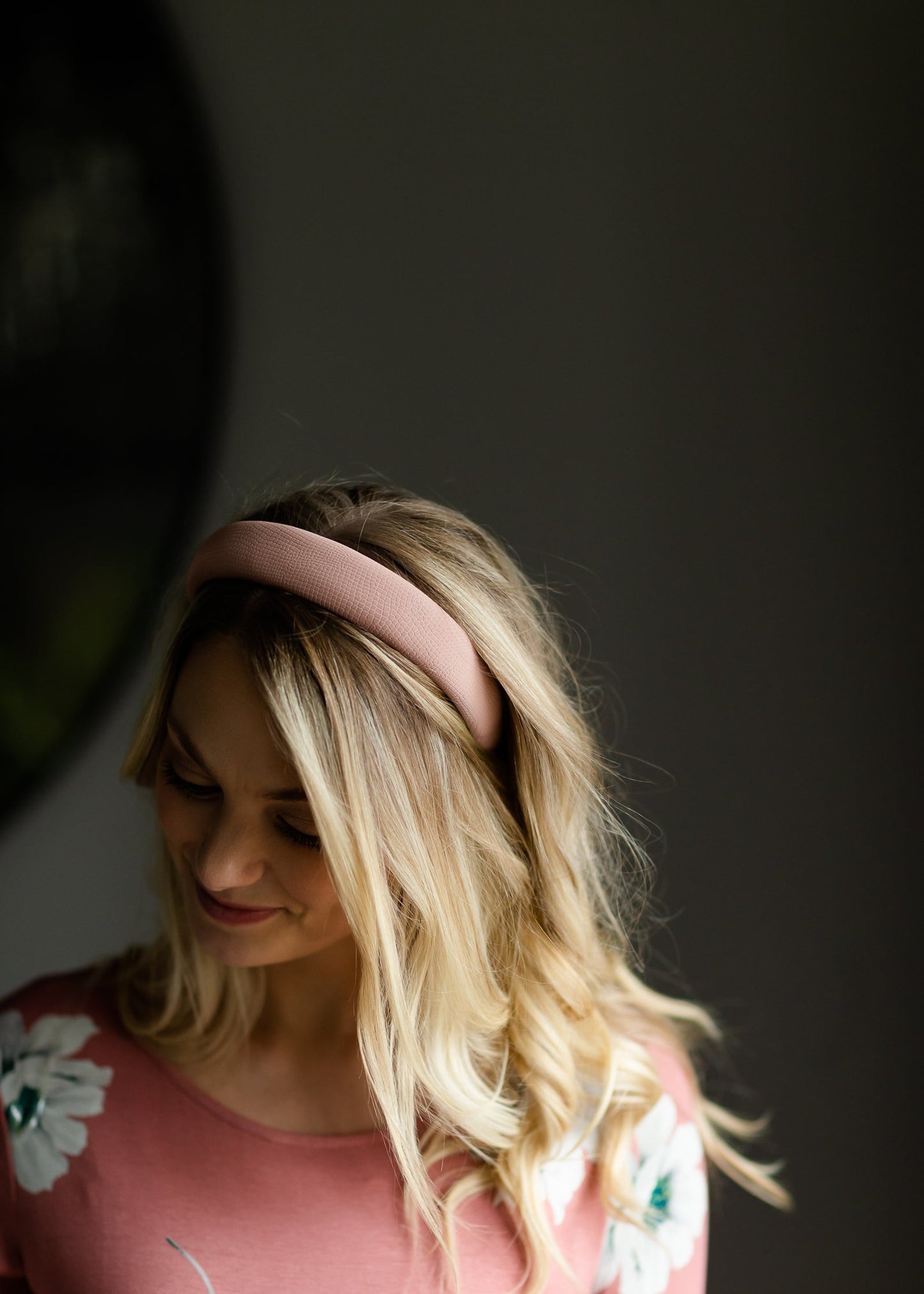 Solid Mauve Leather Headband - FINAL SALE Accessories