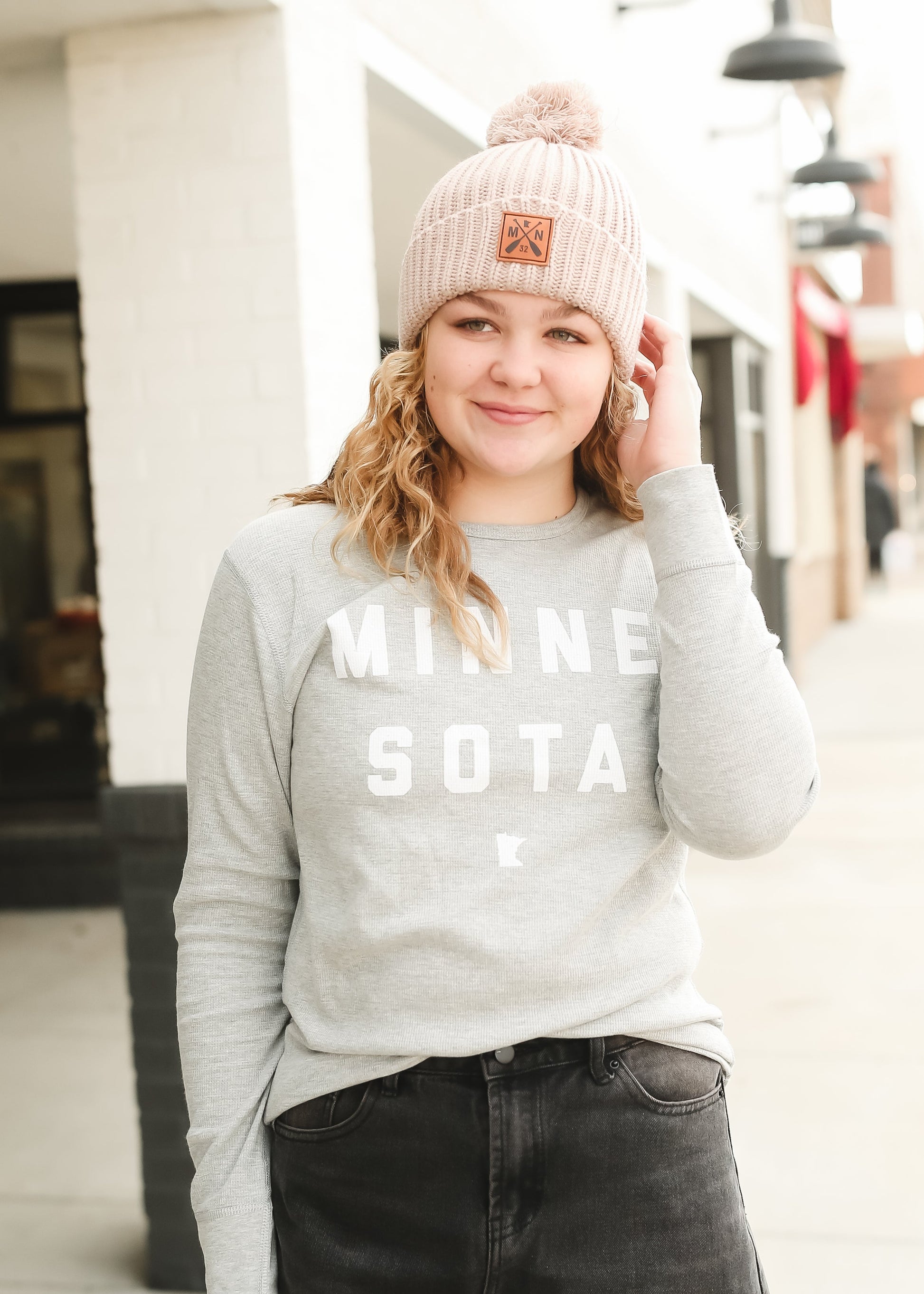 Sota' Gray Long Sleeve Thermal - FINAL SALE Tops