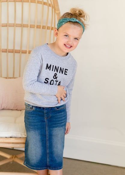 Sota' Gray Toddler Crewneck - FINAL SALE Tops