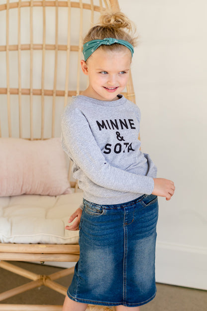 Sota' Gray Toddler Crewneck - FINAL SALE Tops