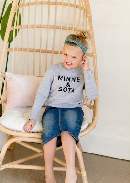 Sota' Gray Toddler Crewneck - FINAL SALE Tops