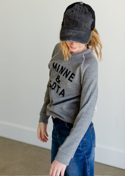 Sota' Gray Youth Crewneck - FINAL SALE Girls