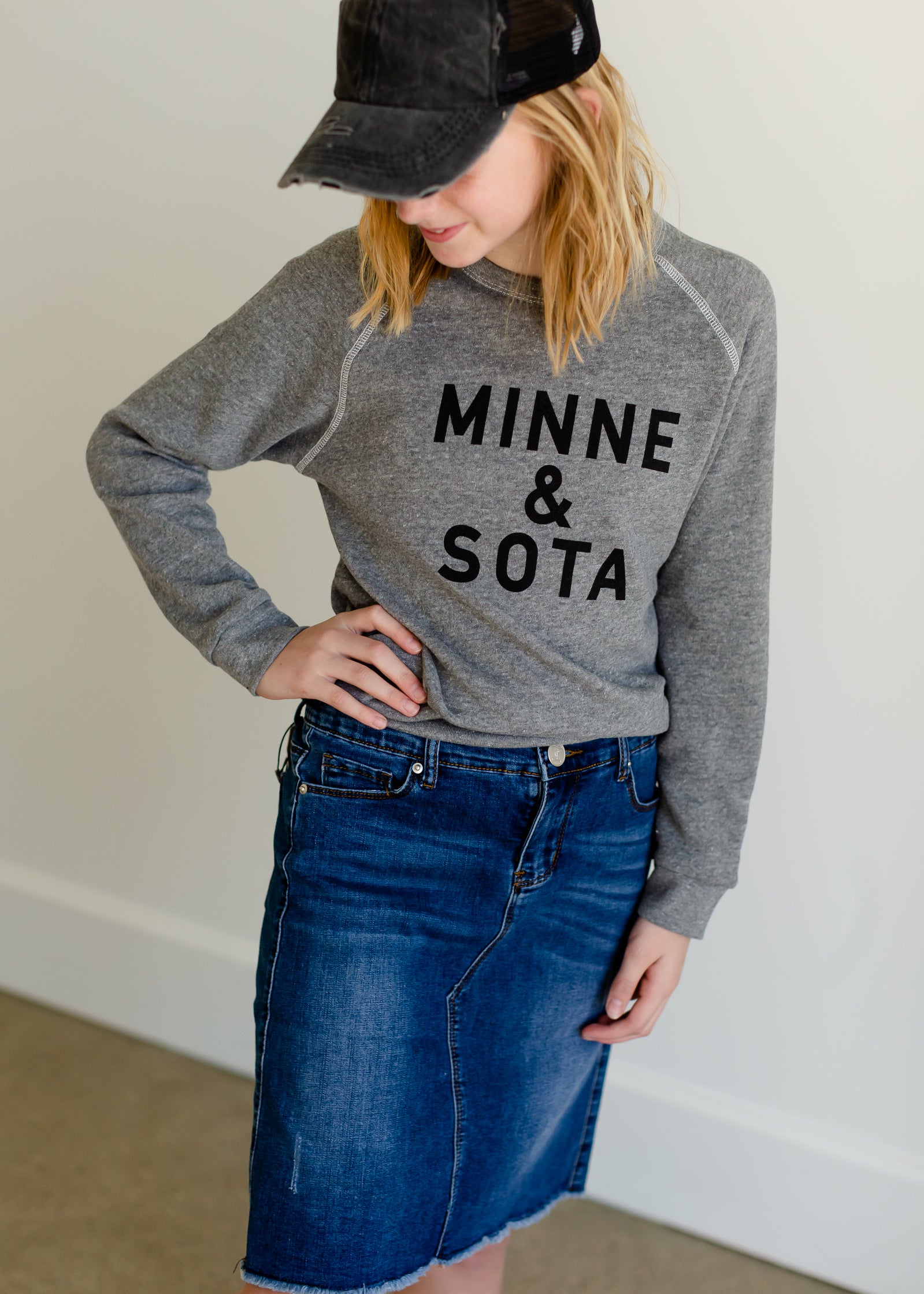 Sota' Gray Youth Crewneck - FINAL SALE Girls