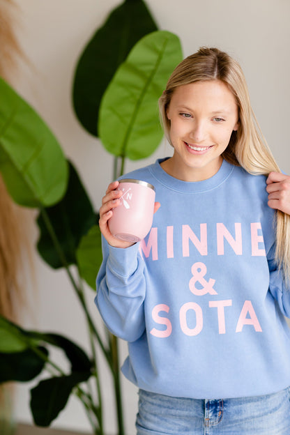 Sota' Harlow Blue Crewneck - FINAL SALE Tops