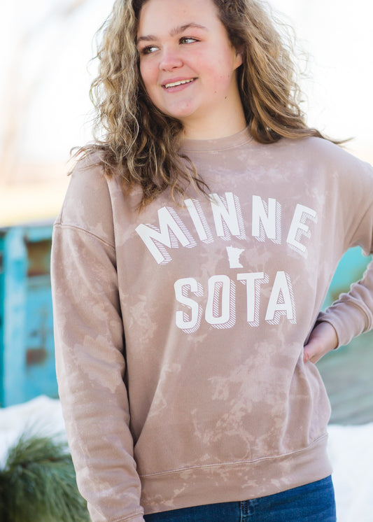 Sota' Khaki Bleached Sweatshirt Tops