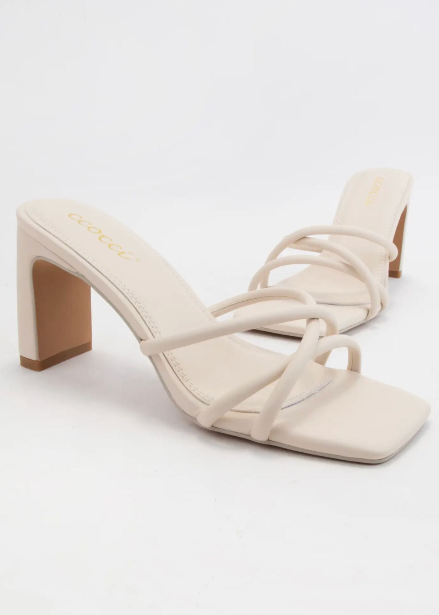 Square Toe Block Heel Sandal Shoes