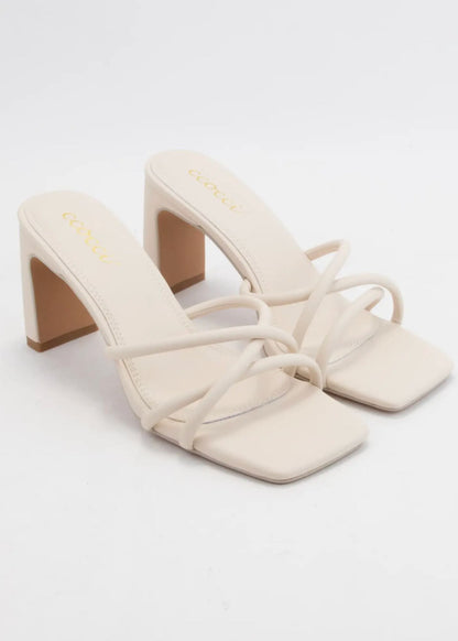 Square Toe Block Heel Sandal Shoes