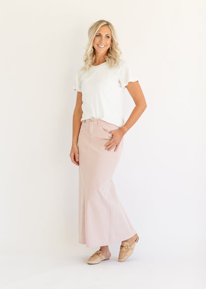 Stella Rose Denim Maxi Skirt IC Skirts