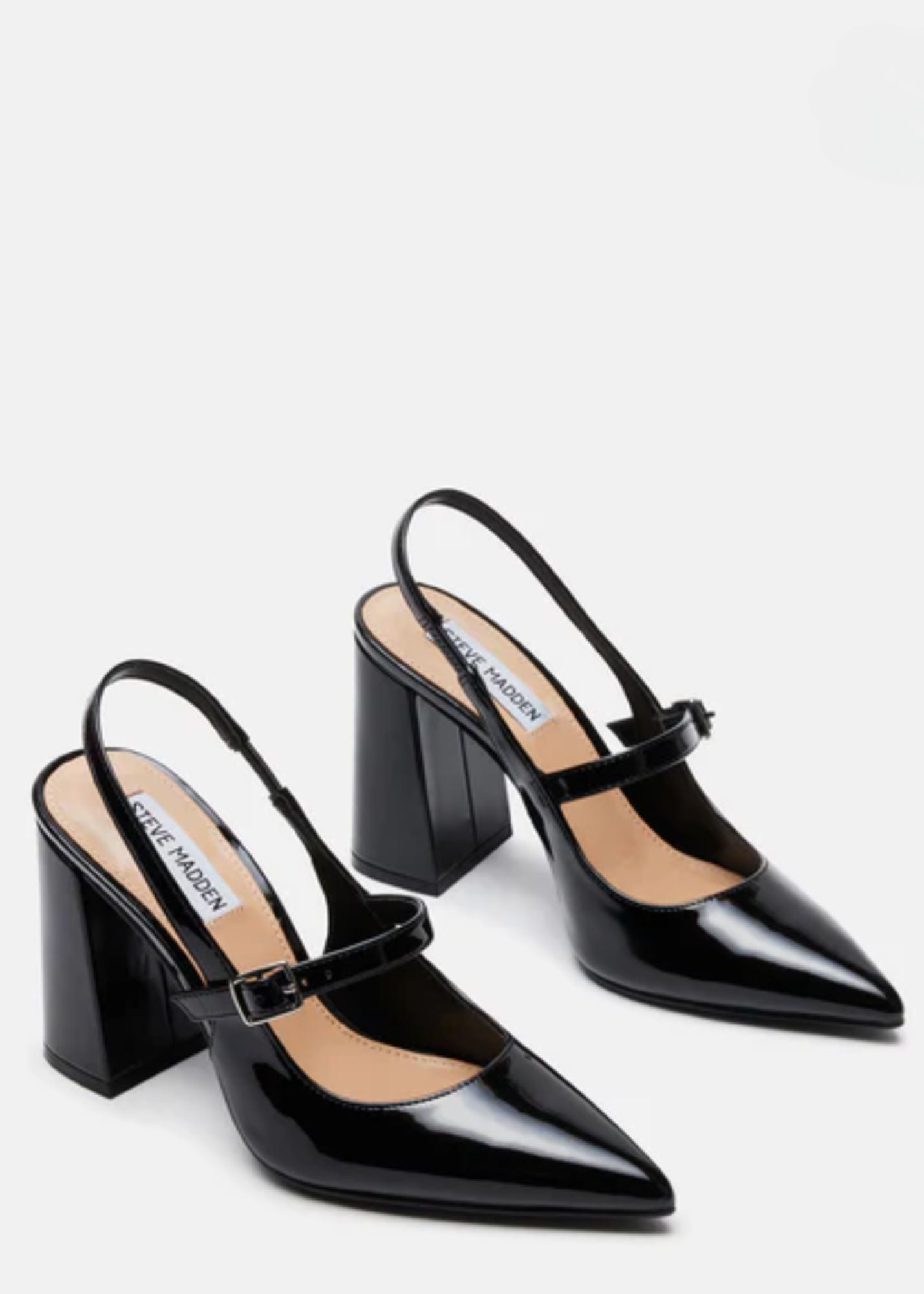 Steve Madden Maegan Block Heel Slingback Shoes