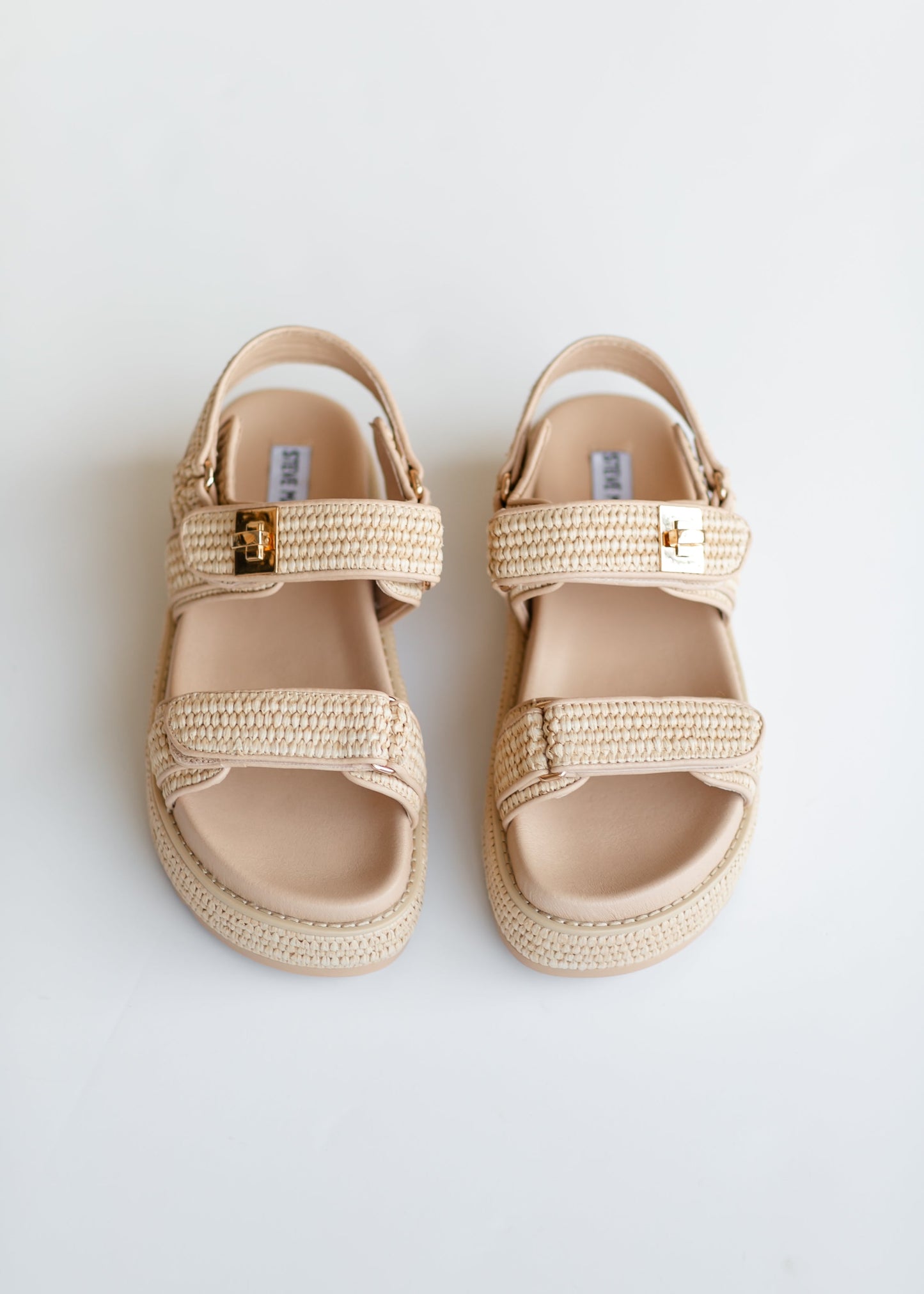 Steve Madden® Mona Platform Raffia Sandals Shoes