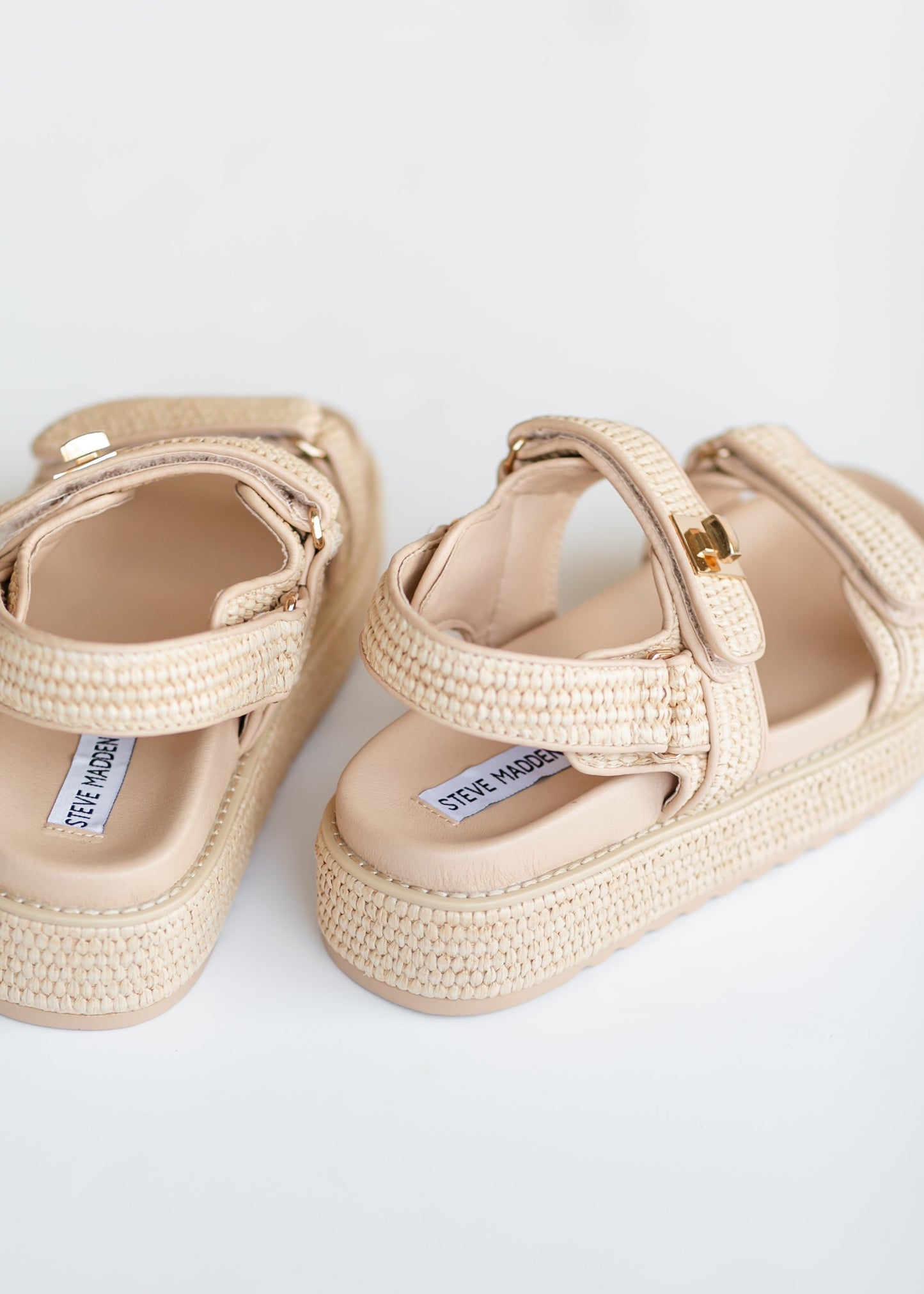 Steve Madden® Mona Platform Raffia Sandals Shoes