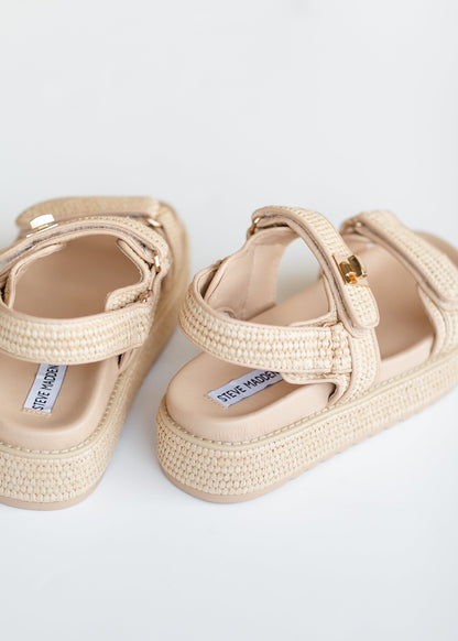 Steve Madden® Mona Platform Raffia Sandals Shoes