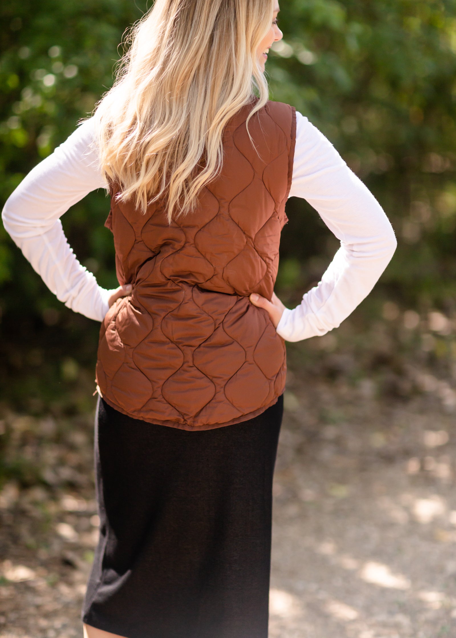 Stratton Double Front Pocket Vest - FINAL SALE FF Tops