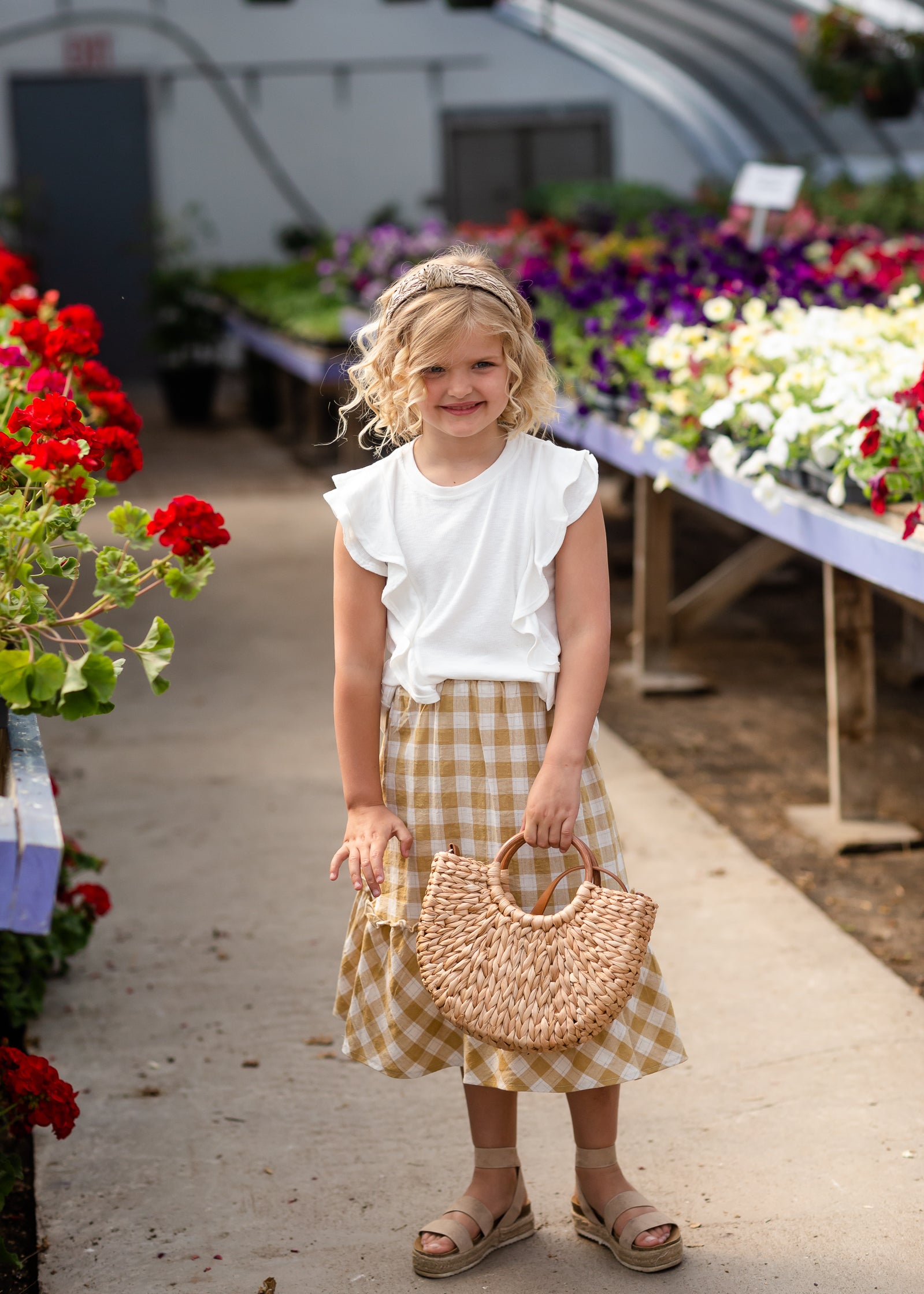 Straw Circle Handle Tote Accessories