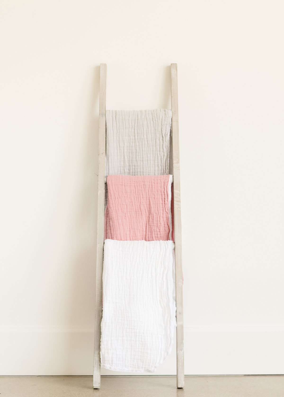 Swaddle Blanket with Pom Trim-FINAL SALE Home & Lifestyle