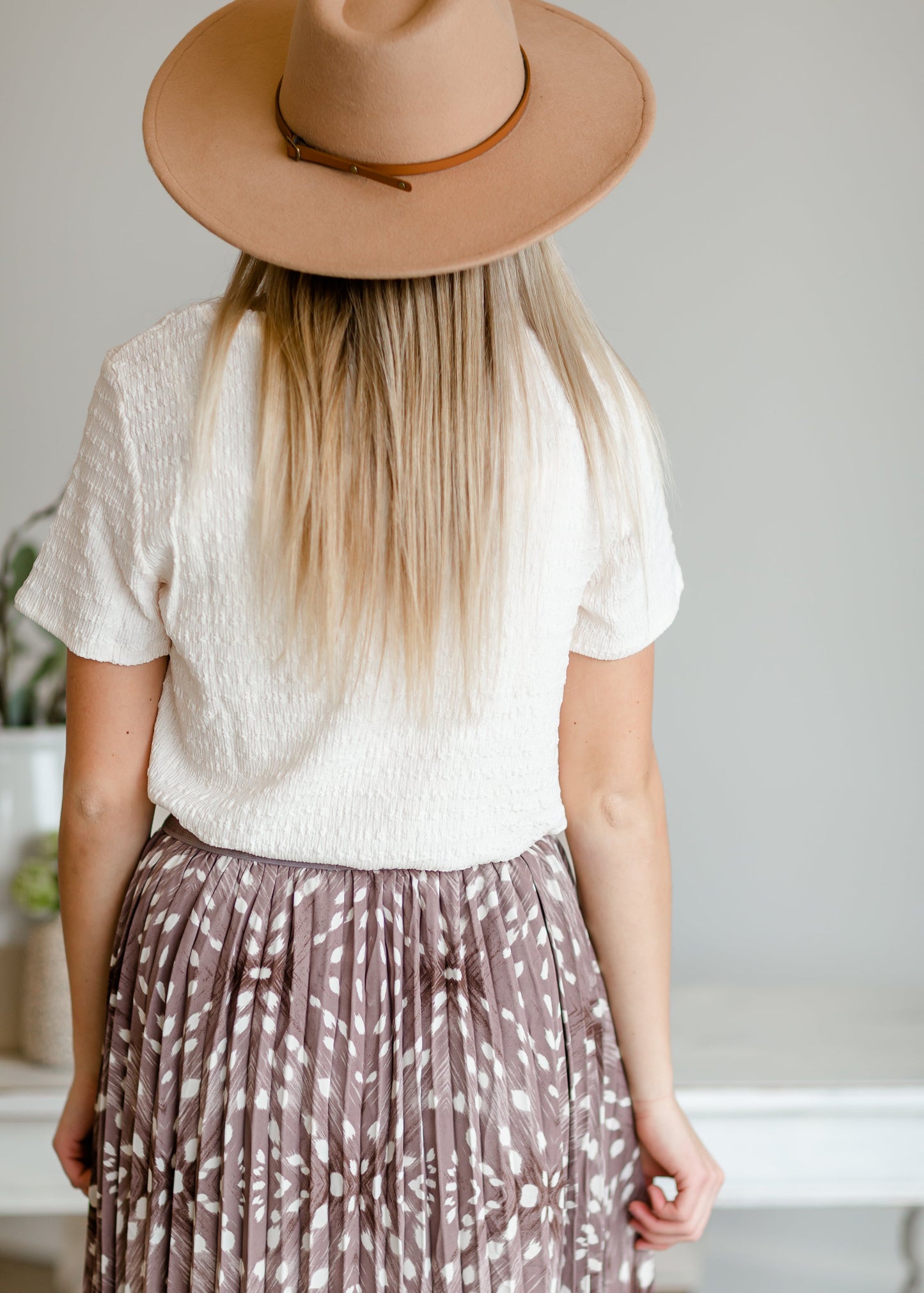 Tan Wide Brim Hat Accessories