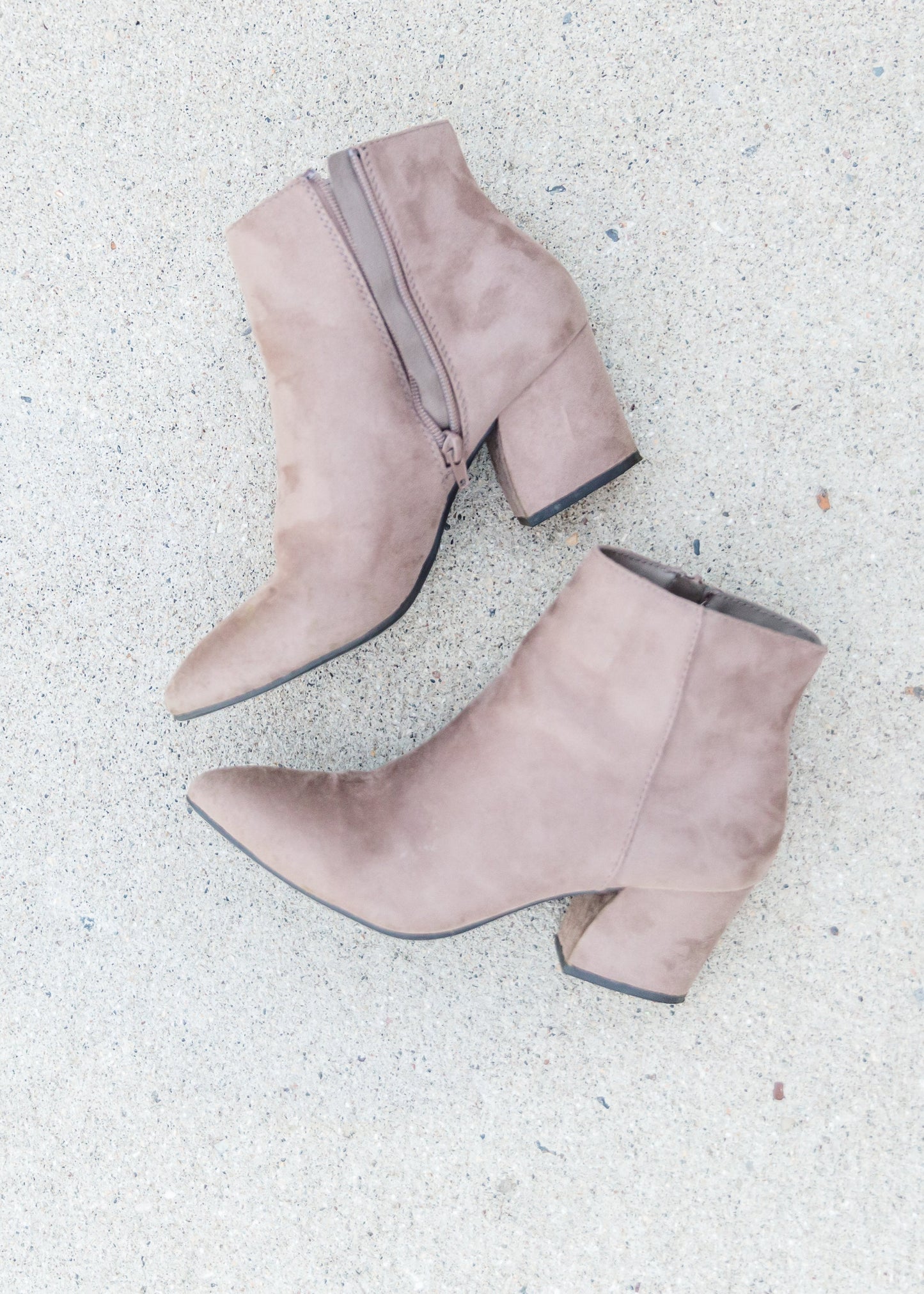 Taupe Pointed Toe Bootie - FINAL SALE Shoes