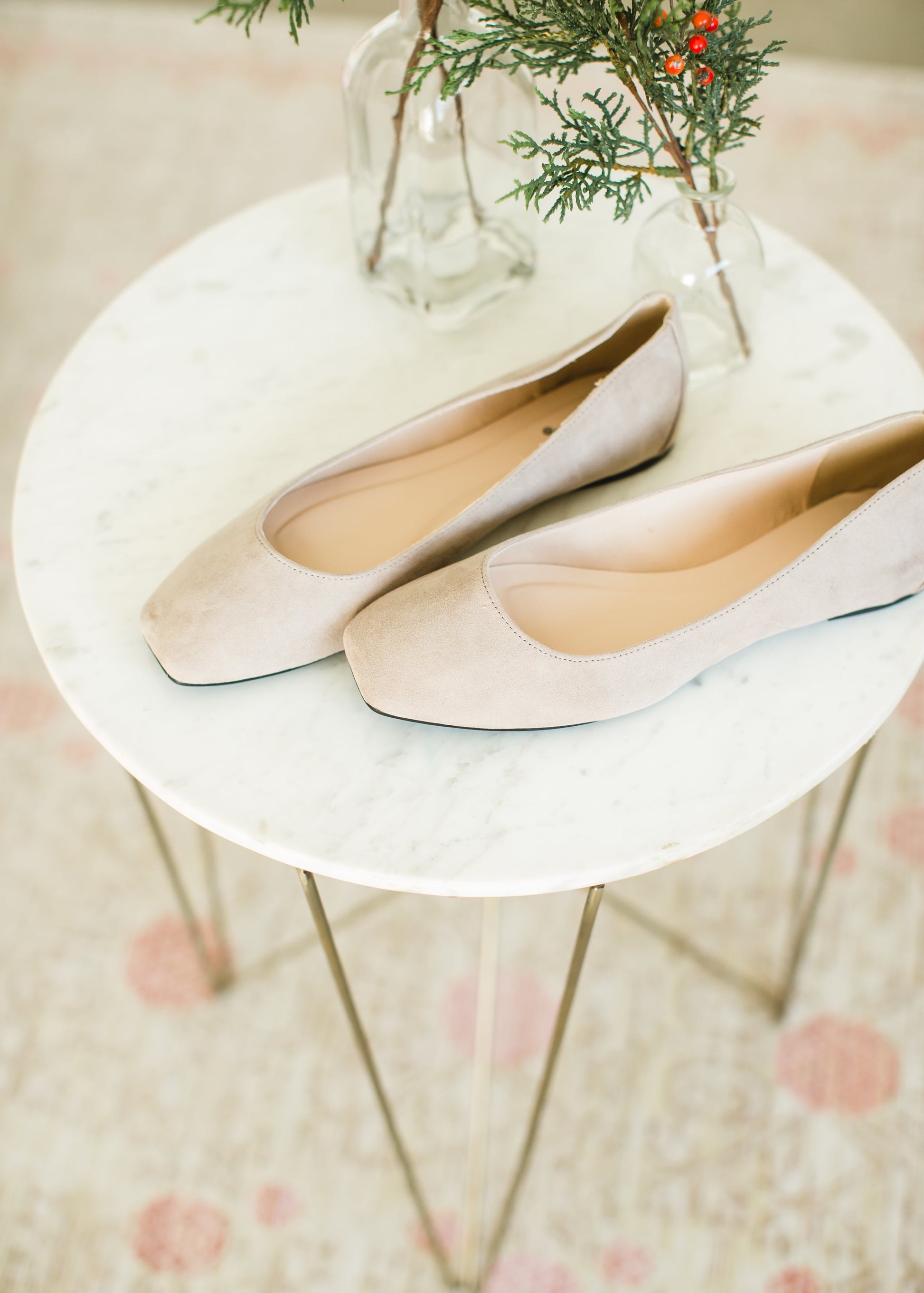 Taupe Square Toe Slip On - FINAL SALE Accessories