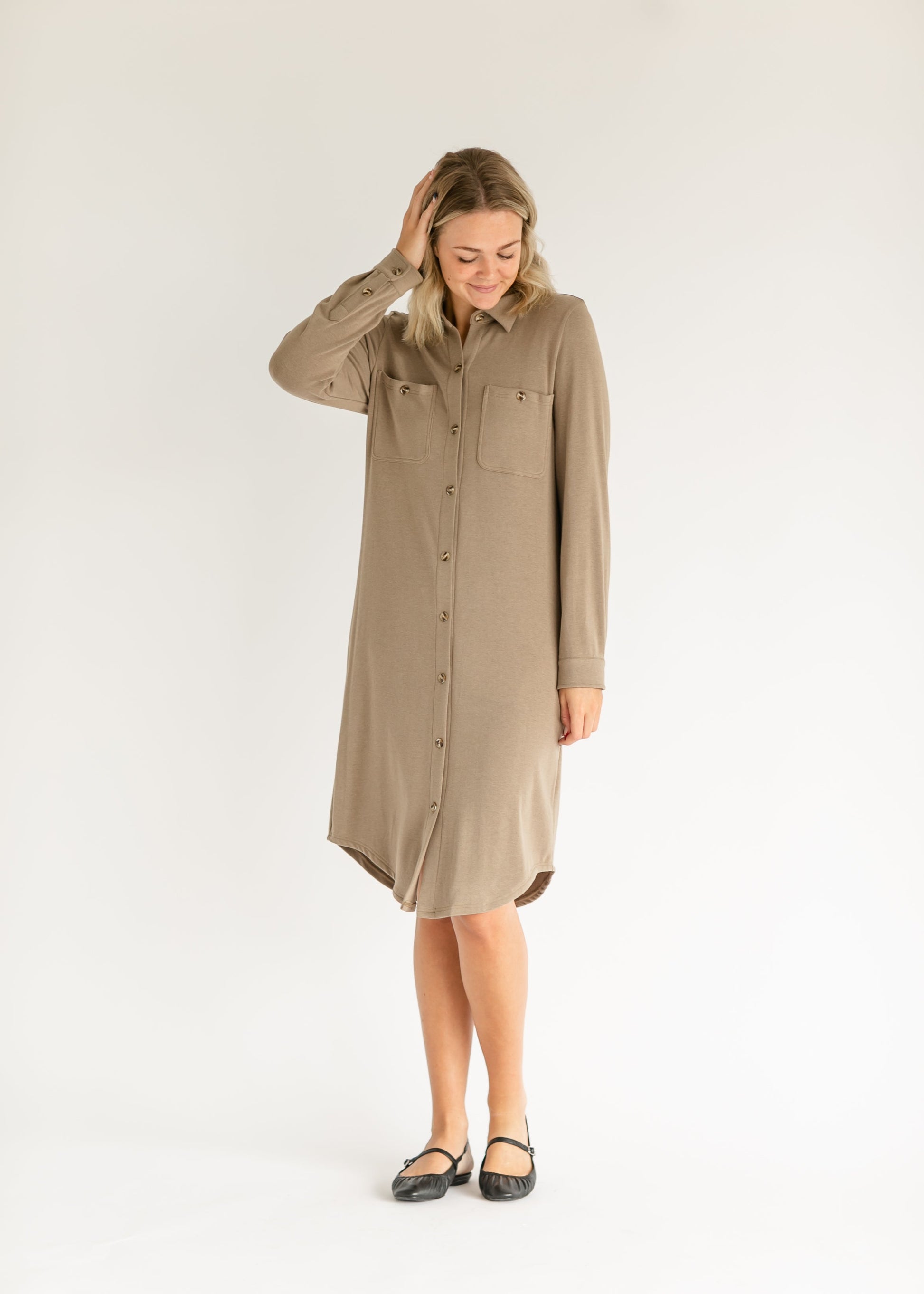 Teagan Ultra Soft Shirt Dress IC Dresses