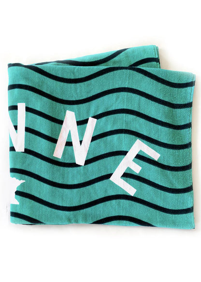 Teal Minnesota Beach Towel Accessories