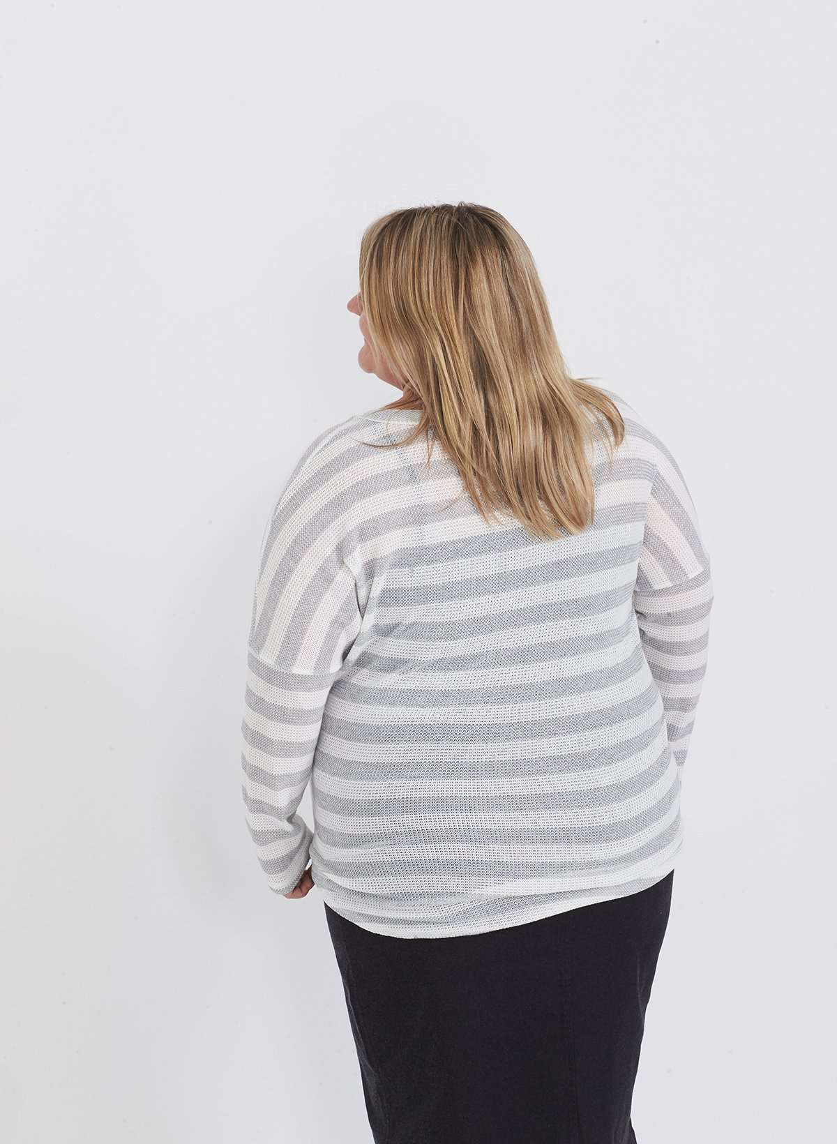 Thermal Knit Stripe Top - FINAL SALE Tops