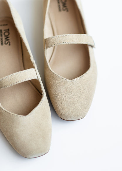 TOMS® Bianca Oat Suede Flats Shoes