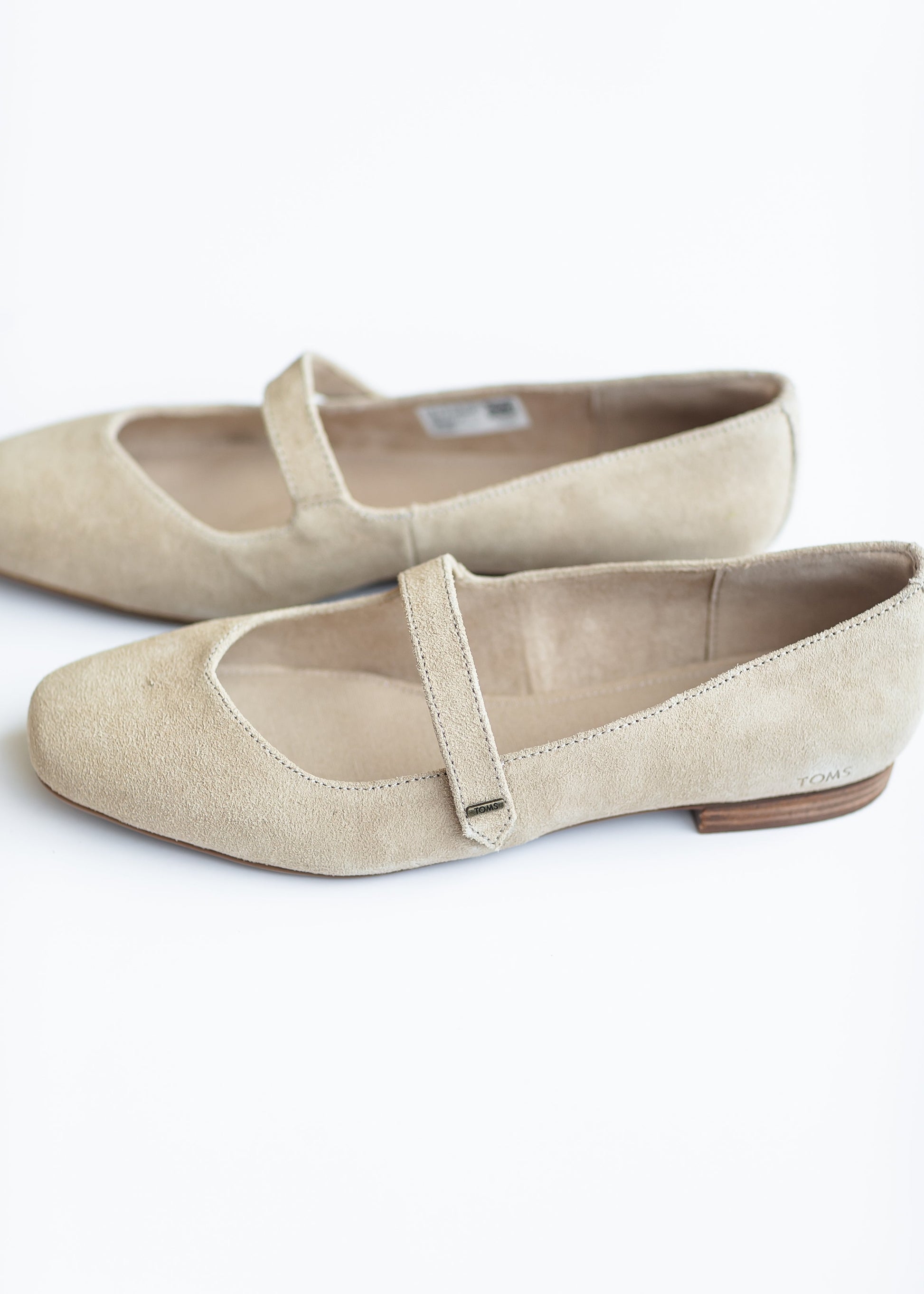 TOMS® Bianca Oat Suede Flats Shoes