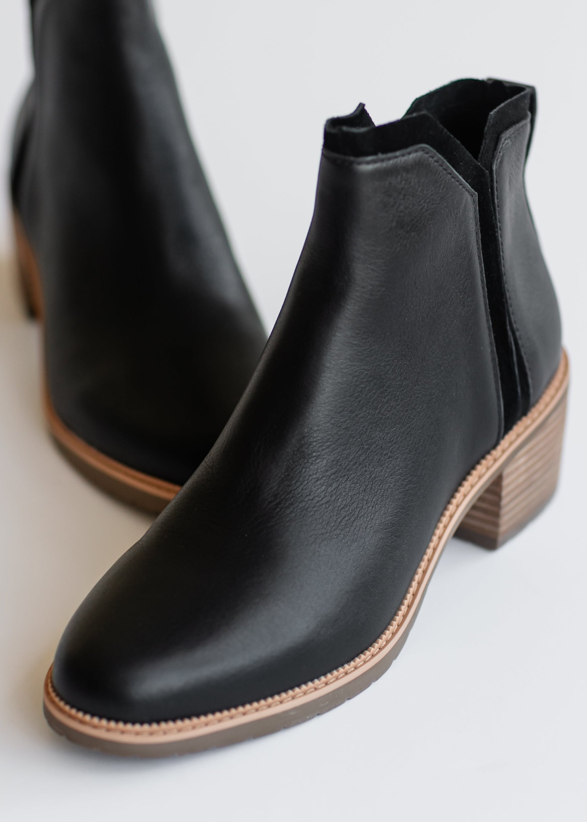 TOMS® Hailey Heeled Leather Boot Shoes