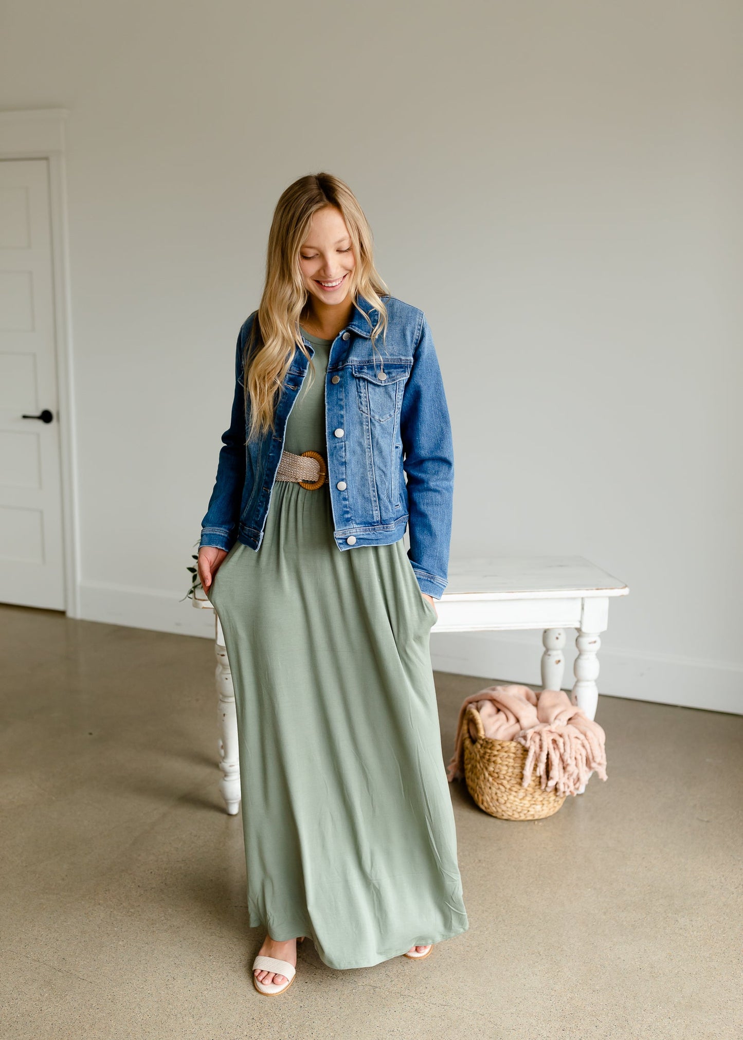 Vintage Washed Jean Jacket Tops