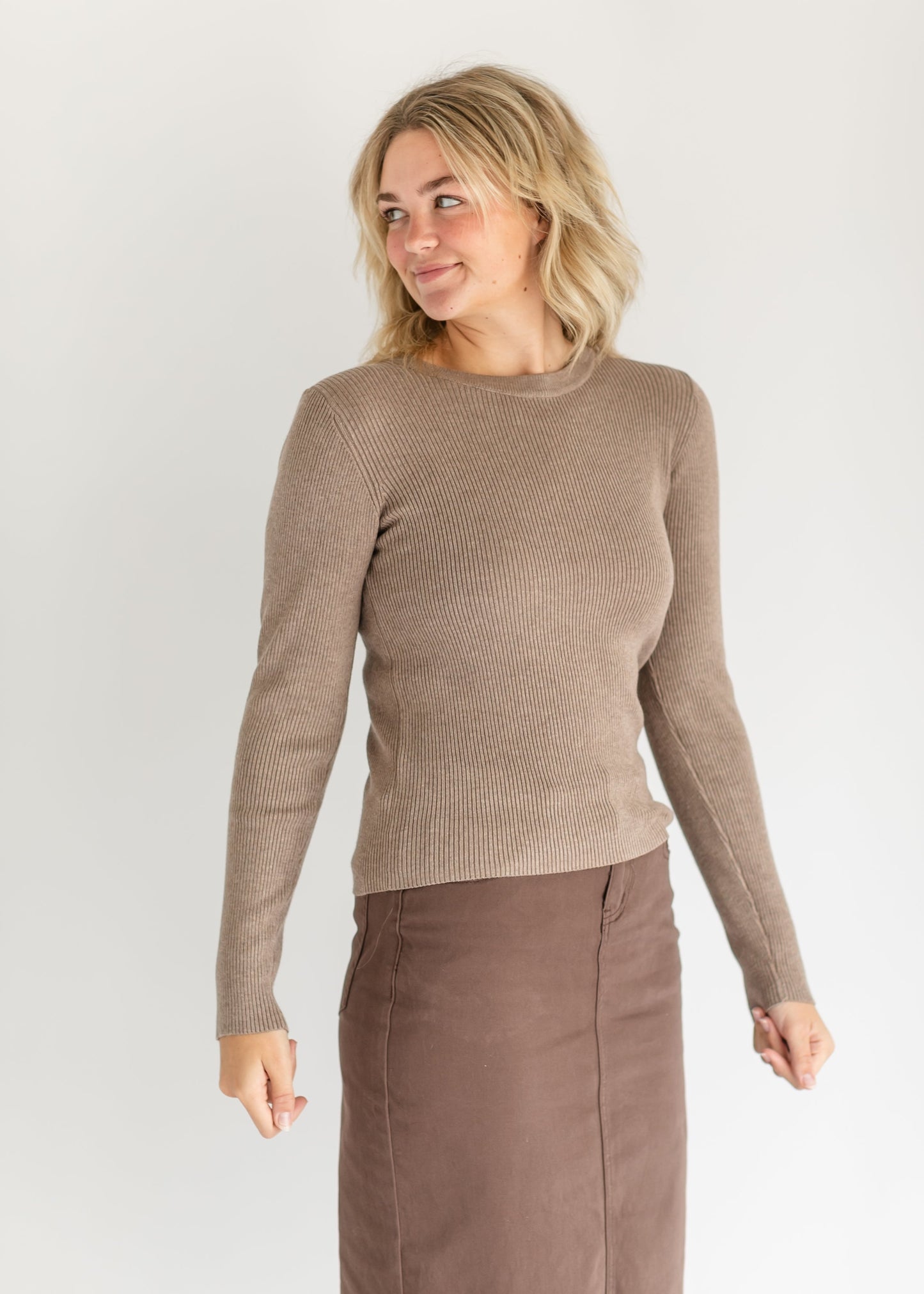 Waverly Long Sleeve Knit Top FF Tops