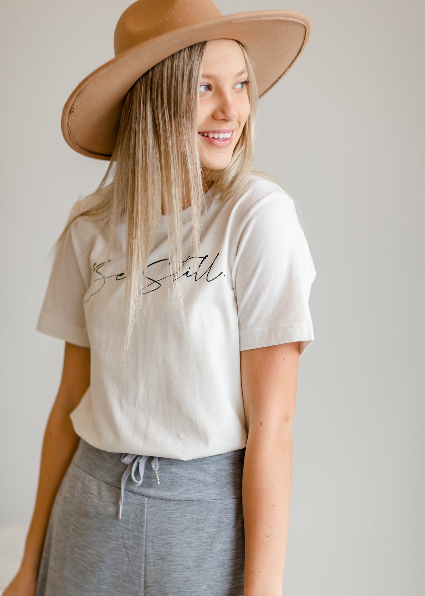 White Be Still Graphic Tee - FINAL SALE FF Tops