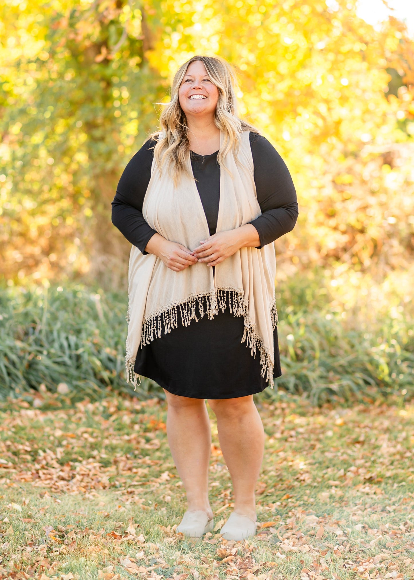 Winslet Tasseled Sleeveless Cardigan IC Layering Essentials