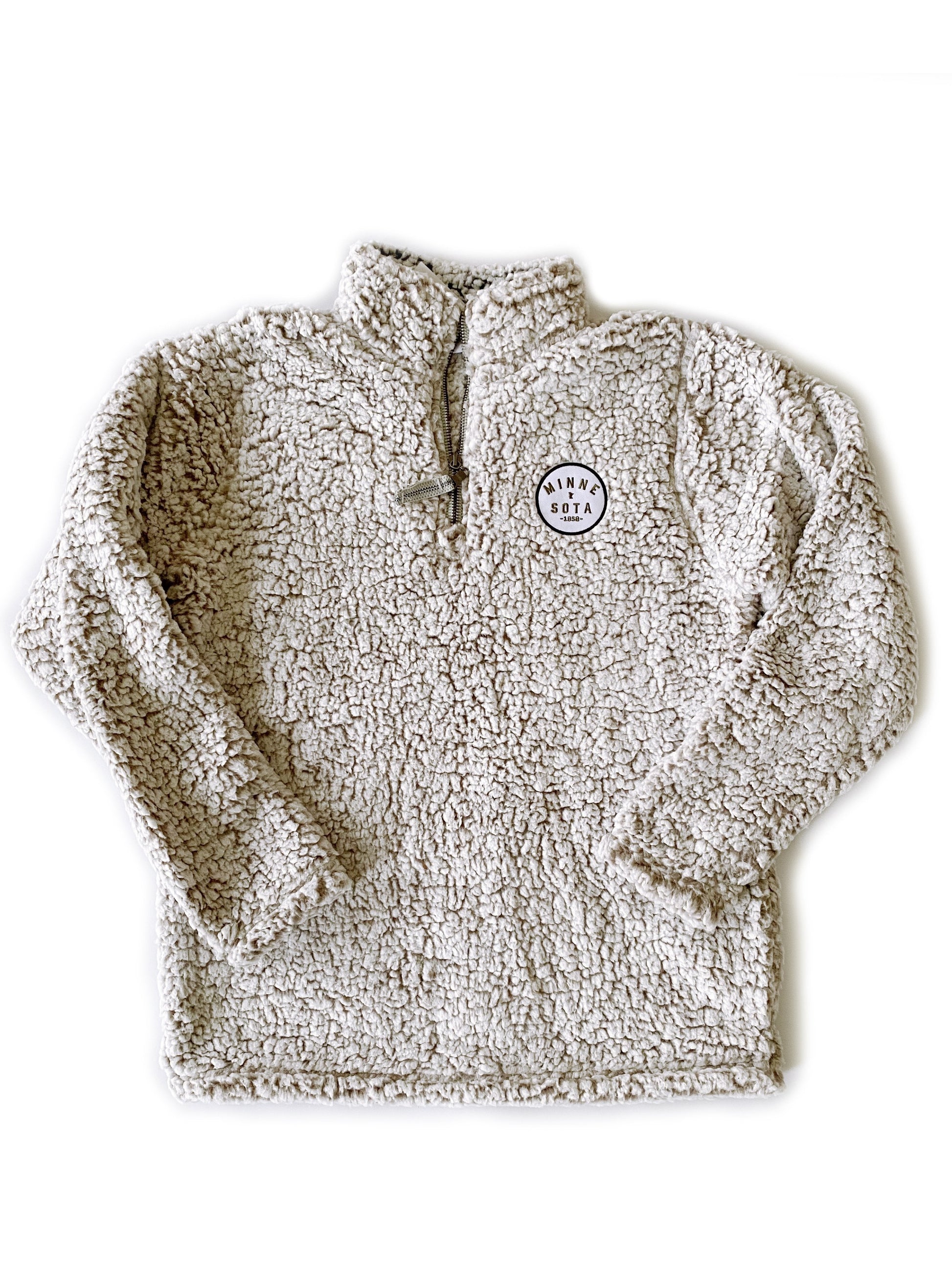 Women's Mocha Lutsen 1/4 Zip Sherpa - FINAL SALE FF Tops