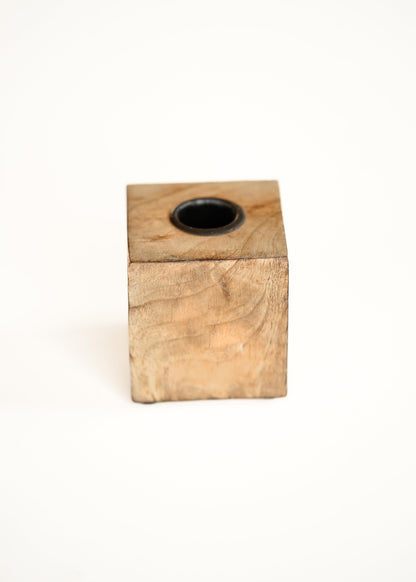 Wood Taper Candle Holder Short Gifts