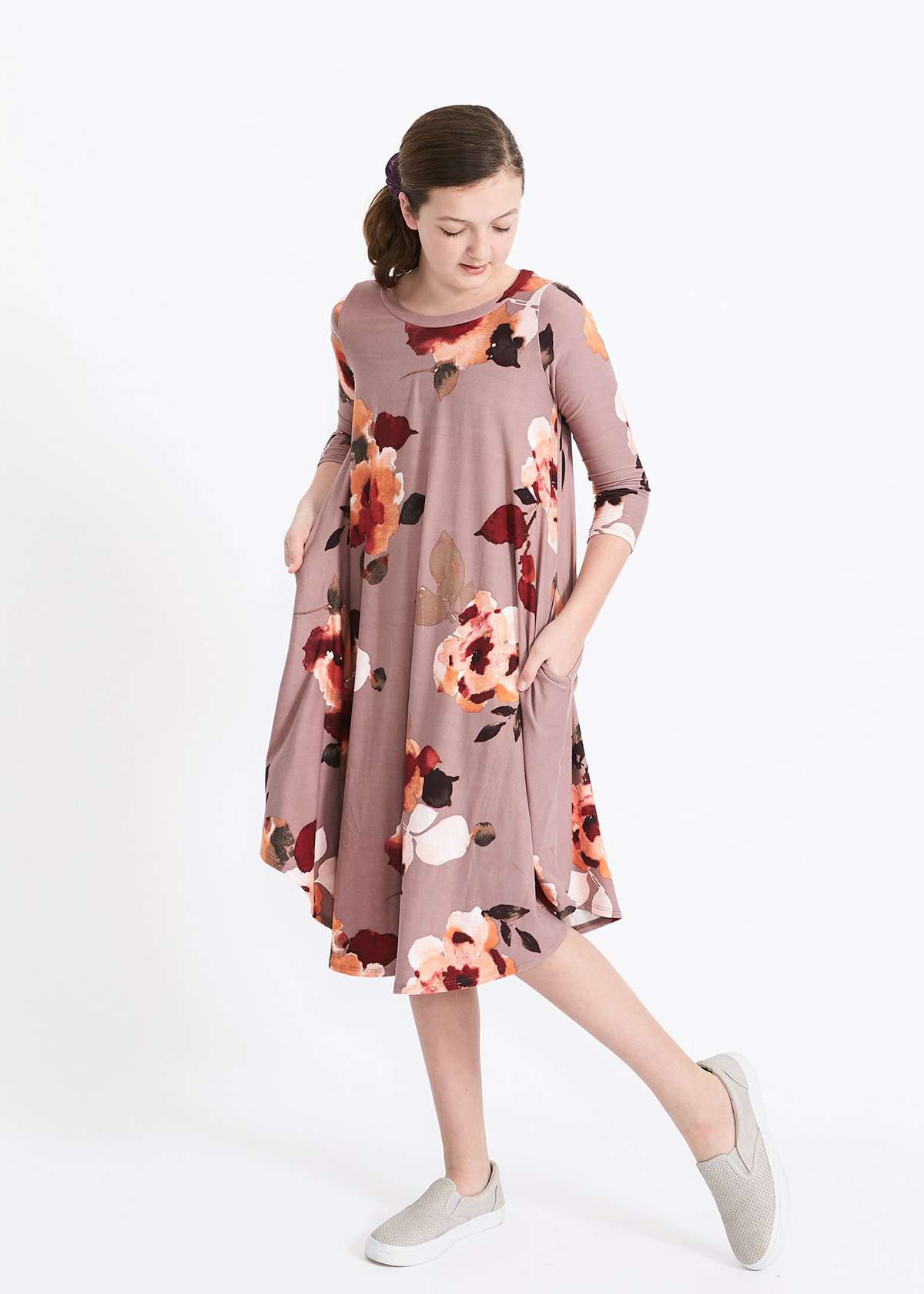 Woodrose Floral Midi Dress FF Dresses