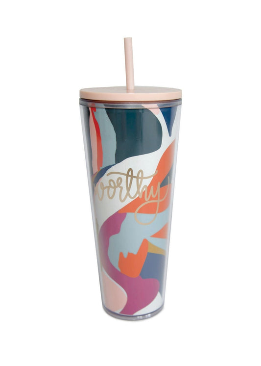 Worthy Straw Tumbler-FINAL SALE FF Home + Lifestyle