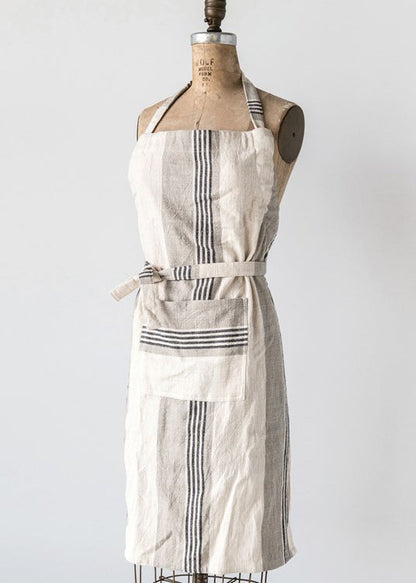 Woven Striped Cotton Apron FF Home + Lifestyle