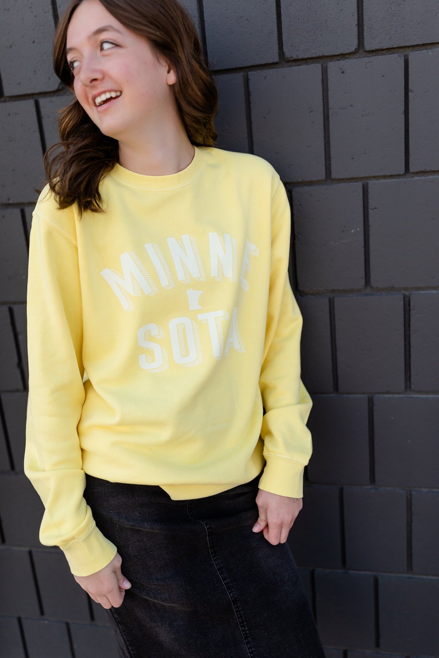 Yellow Minnesota Crewneck - FINAL SALE FF Tops