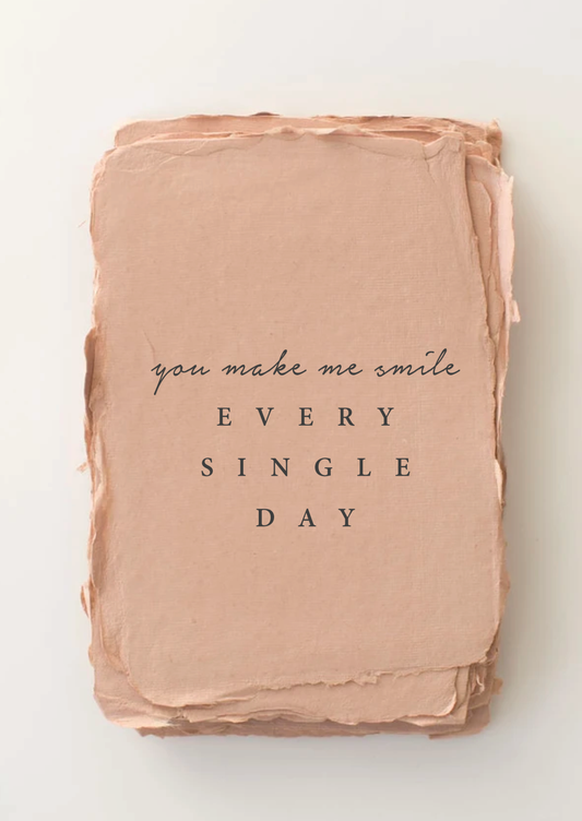 You Make Me Smile Greeting Card - FINAL SALE FF Home + Lifestyle