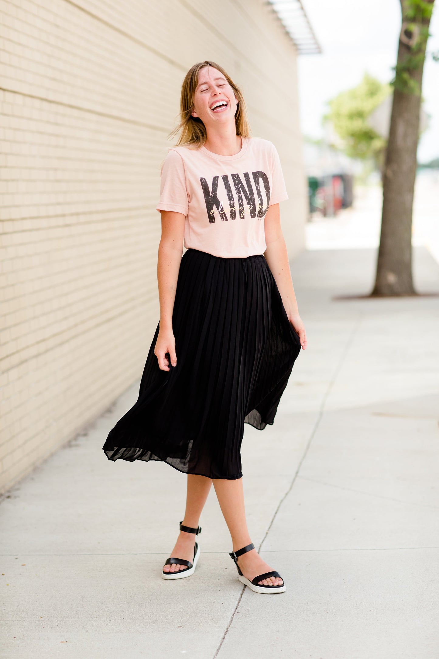 Peach Modest Graphic Tee