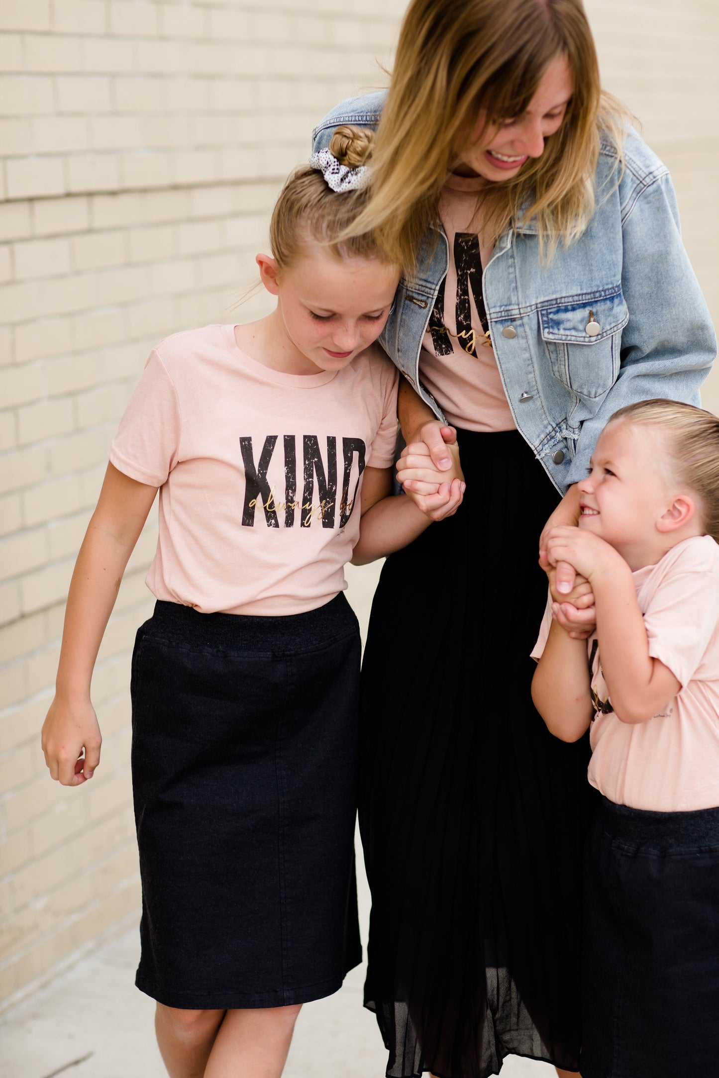 Girls Peach Graphic Tee